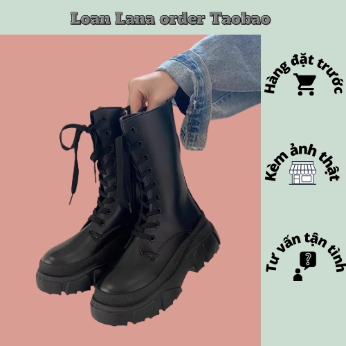GIÀY BOOT LỬNG BUỘC DÂY MŨI TRÒN