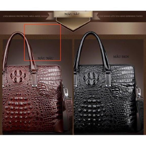 Chính Hãng cặp da cao cấp Cặp da cá sâu 1676 (Bảo hành 3 năm - Có ảnh thật) | BigBuy360 - bigbuy360.vn