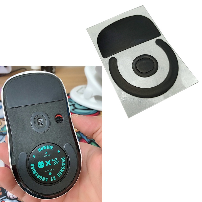 1 Miếng Dán Bàn Đạp Chuột Máy Tính Viền Cong Màu Đen Siêu Nhẹ Thay Thế Cho G Pro X