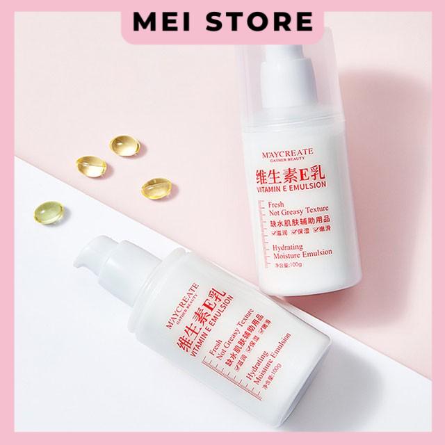 Sữa Dưỡng Ẩm Làm Trắng Da Maycreate Vitamin E Emulsion 100g