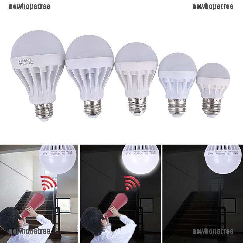 Bóng Đèn LED Cảm Ứng Âm Thanh 220 / 110V 3W 5W 7W 12W