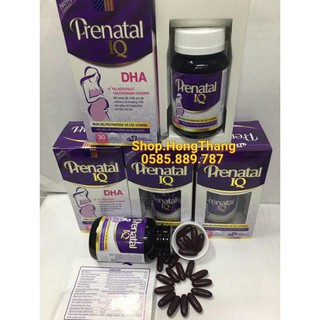 prenatal có thành phần IQ Viên bổ bà bầu Bổ sung sắt, acid folic, vitamin cho mọi phụ nữ mang thai và cho con bú 30v