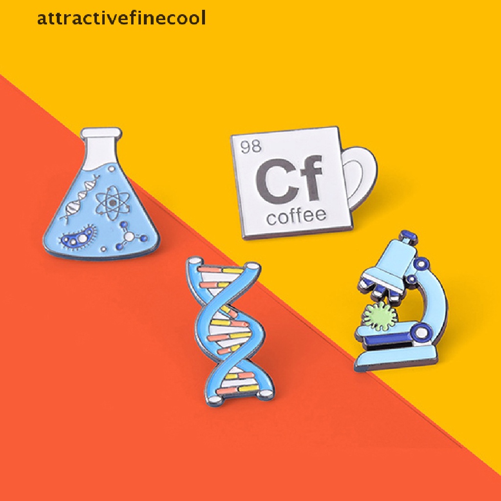 Acvn Huy Hiệu Cài Áo Tráng Men Hình Phân Tử Hóa Học DNA