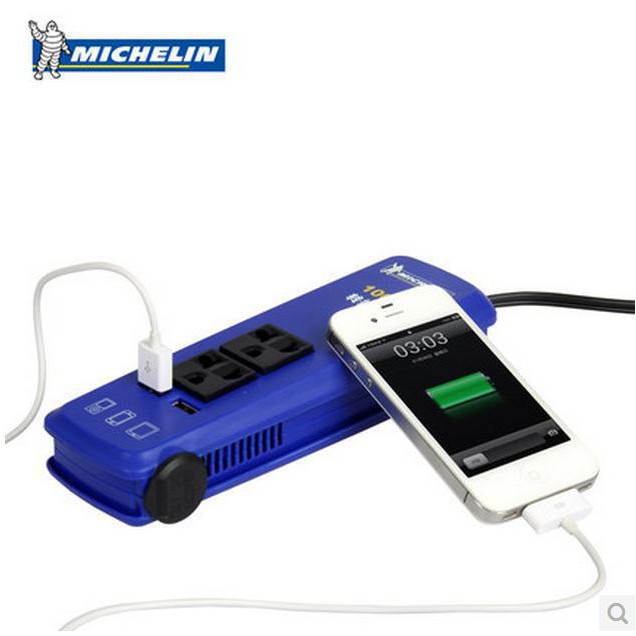 Bộ chuyển đổi nguồn điện DC 12v ra 220v - 100W có thể sạc Laptop trên ô tô Michelin 72001ML | BigBuy360 - bigbuy360.vn