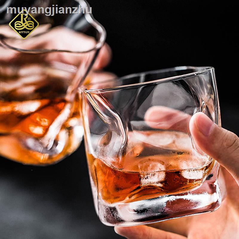 Ly Thủy Tinh Uống Rượu Whiskey Phong Cách Châu Âu