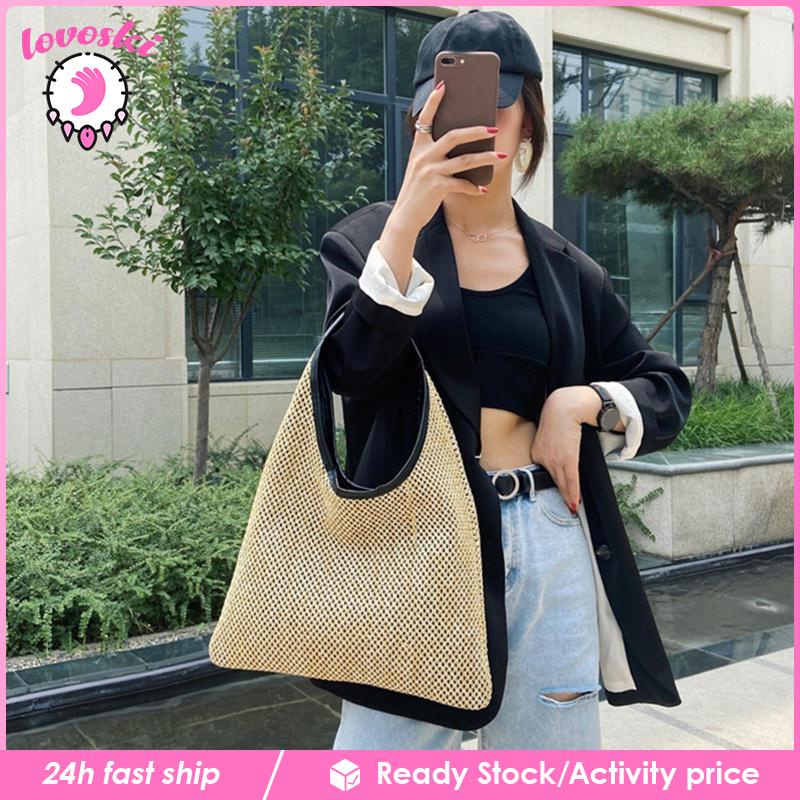 Túi Xách Đan Lát Phong Cách Bohemian Thời Trang Đi Biển Cho Nữ