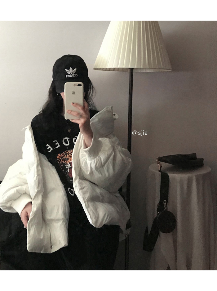 NRVP Áo thun ngắn tay dáng rộng phong cách Hàn Quốc thời trang 2021 dành cho nữ