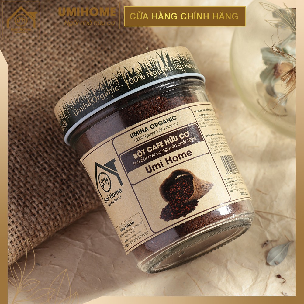 Bột Cafe trắng da hữu cơ UMIHOME nguyên chất | Coffee Powder 100% Organic 135G