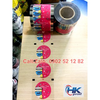 CUỘN MÀNG ÉP LY NHỰA CAKE TEA MÀU HỒNG 777