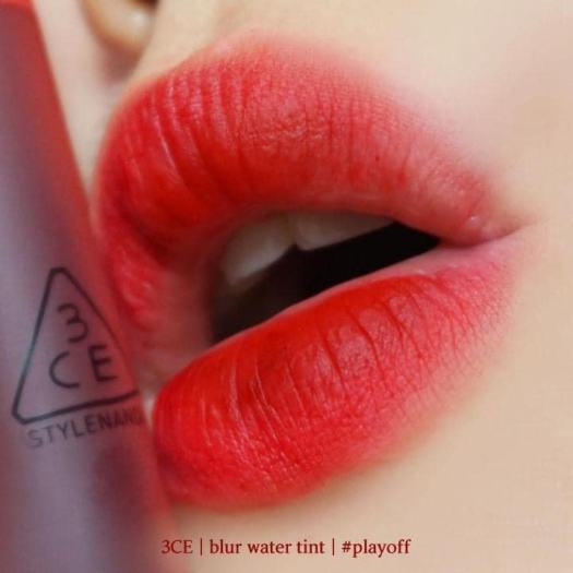 CAM KẾT AUTH, TEM HIDDEN TAG - Son kem lì 3CE Blur Water Tint màu #PLAY OFF