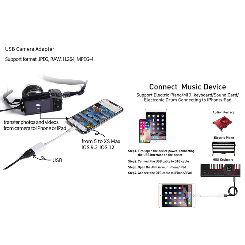 Đầu Chuyển Đổi Otg Từ Cổng Lightning Sang Usb Cho Iphone | BigBuy360 - bigbuy360.vn