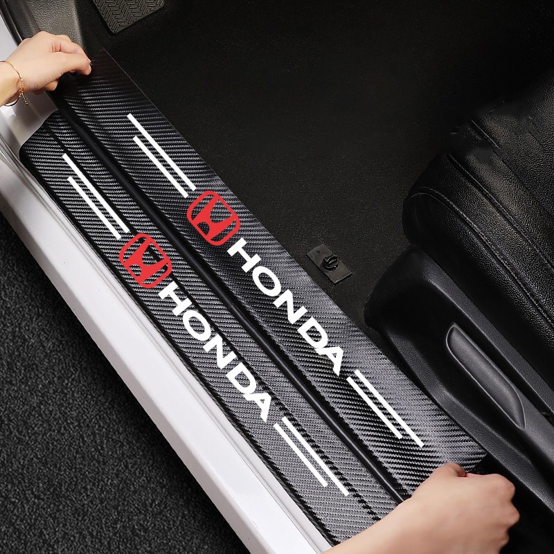 Miếng Dán Trang Trí Xe Hơi HONDA Bằng Sợi Carbon