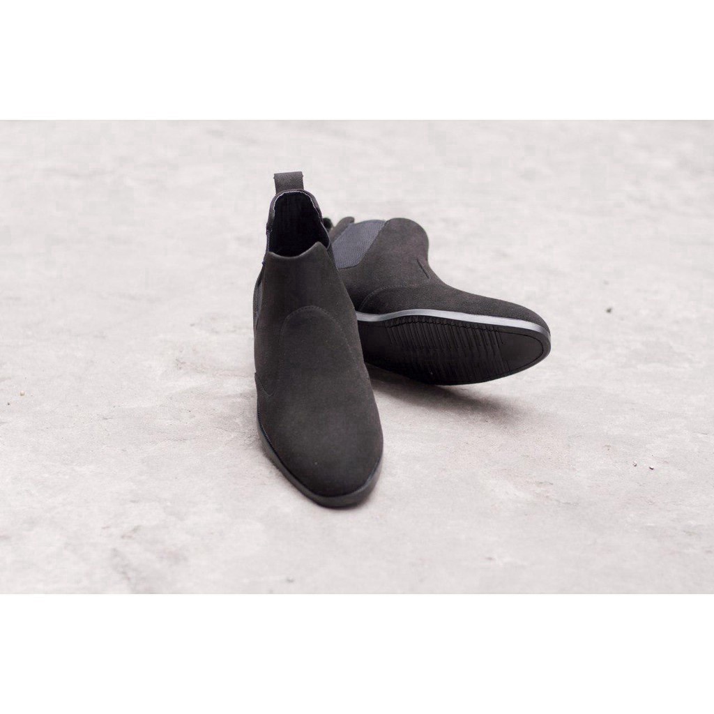 Giày Chealsea Boot Da Lộn Nam AROTI Cao Cổ Chất Đẹp Cao Cấp,Đế Khâu Siêu Bền, Tăng Chiều Cao 3cm Đủ size CB520-BUD(VT)