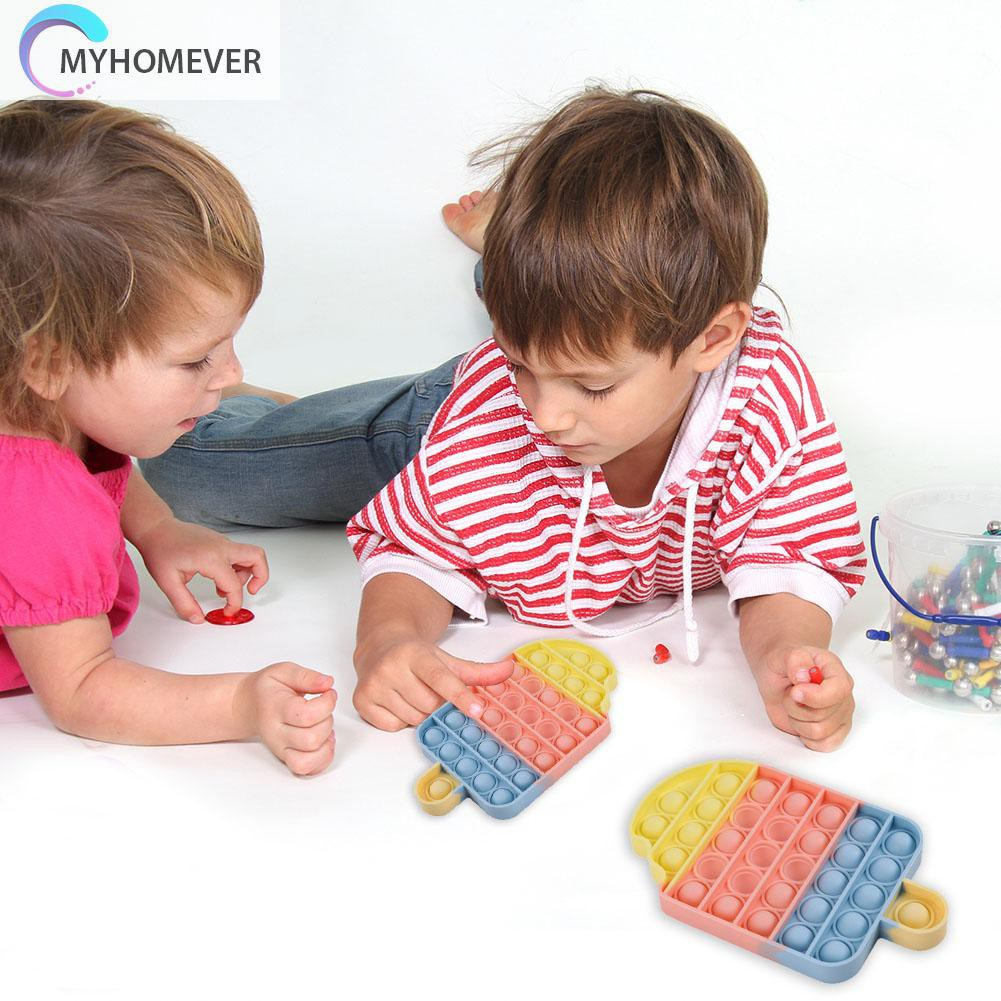 Pop It Fidget Đồ chơi Desktop Push Bubble Đồ chơis Children Adult Stress Reliever Fidget Squeeze Gift