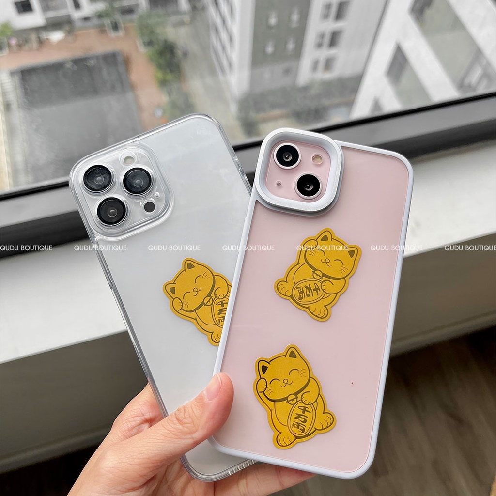 Mèo Thần Tài Vẫy Tay Phát Tài Phát Lộc May Mắn Sticker Dán Qudu