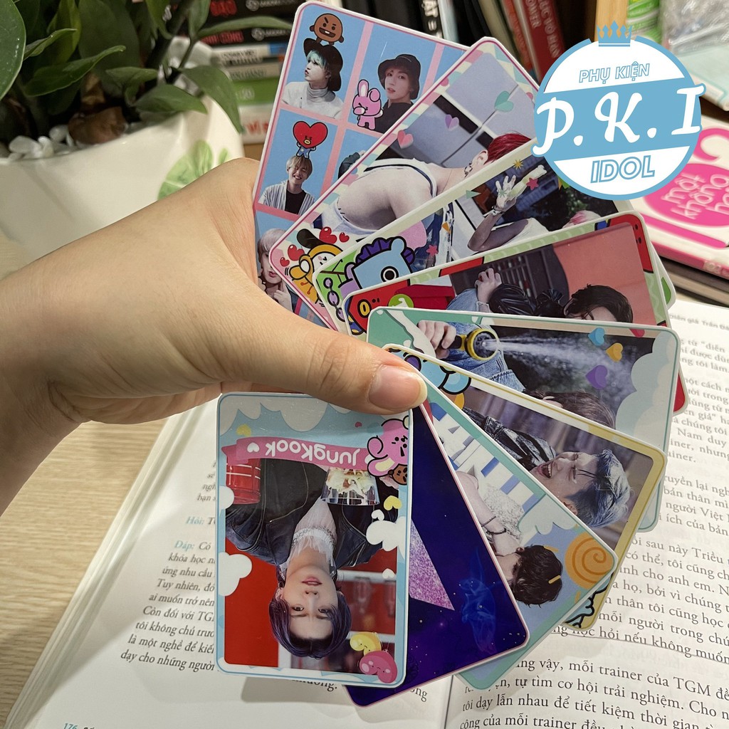 Lomo Card Ảnh BTS Đa Sắc Thái - Bộ Card Cứng Ép Lụa 7 Thành Viên BTS Bo Góc