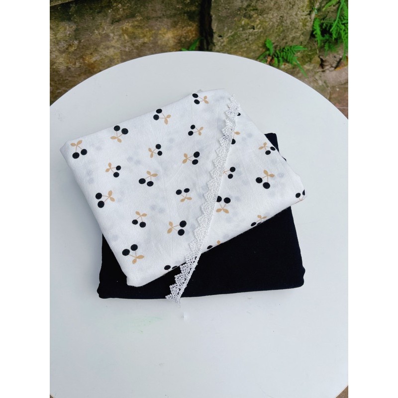 vải thô đũi mẫu thiết kế riêng ghép set gồm 1m màu trơn và 1m hoạ tiết dùng may váy,áo,đồ bộ