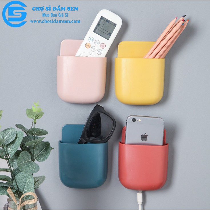Hộp treo sạc điện thoại G10-Hoptreosac, kệ treo remote, đồ dùng  dán tường đa năng tiện lợi giúp không gian gọn gàng, ng