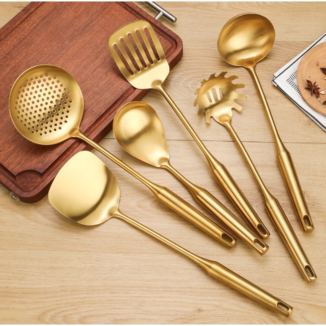 Bộ Dụng Cụ Nấu Ăn Bằng Thép Không Gỉ 304 Cao Cấp