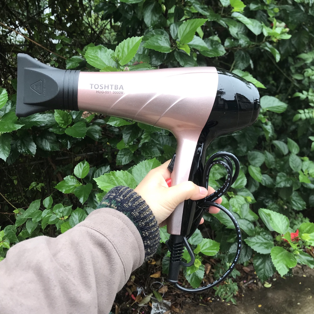 [LOẠI 1] Máy sấy tóc TOSHIBA 3000W 551, máy sấy 2 chiều 3 chế độ nhiệt , máy sấy tóc công suất lớn