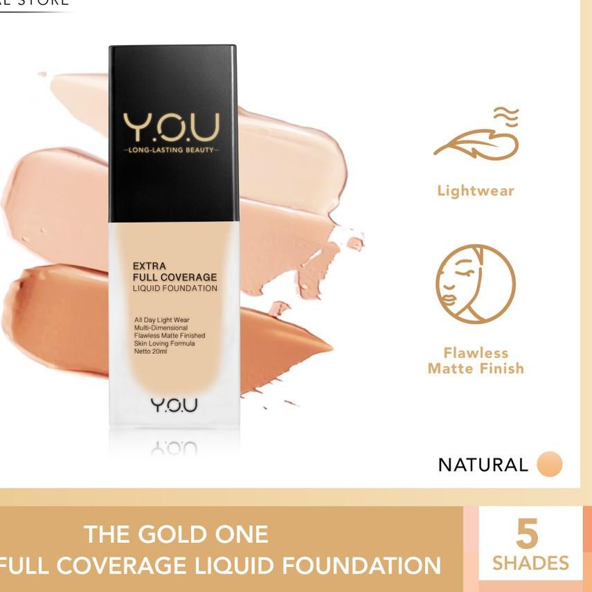 (Hàng Mới Về) Kem Nền Dạng Lỏng Che Phủ Toàn Diện Dung Tích 20ml You The Gold One | BigBuy360 - bigbuy360.vn