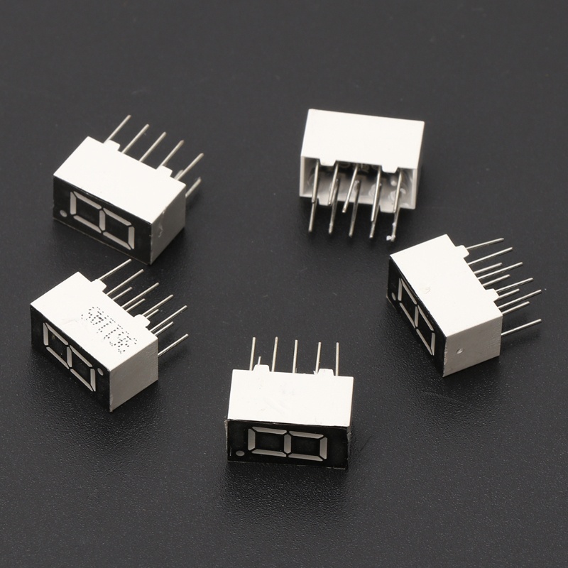 Bộ 5 Ống Hiển Thị Đèn LED Đỏ 0.36 &quot;1 Bit 10 Pin 7 Chân