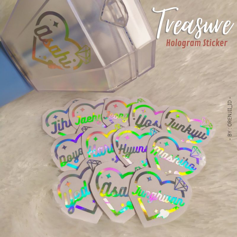 Nhãn Dán Kho Báu / Nhãn Dán Tên Kho Báu Ba Chiều / Decco TREASURE LIGHTSTICK / Deulight