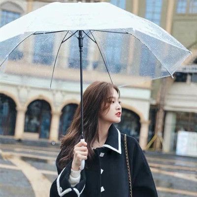 Ô dù trong suốt phong cách hàn quốc chụp ảnh check in