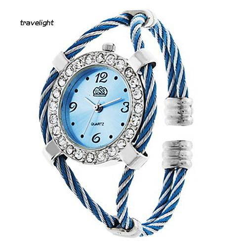 Đồng Hồ Đeo Tay Dây Bện Thời Trang Cổ Điển Cho Nữ