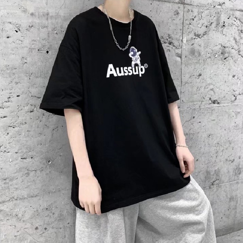 Áo Thun Tay Ngắn Dáng Rộng In Chữ Size M-8XL Thời Trang Mùa Hè Cho Nam