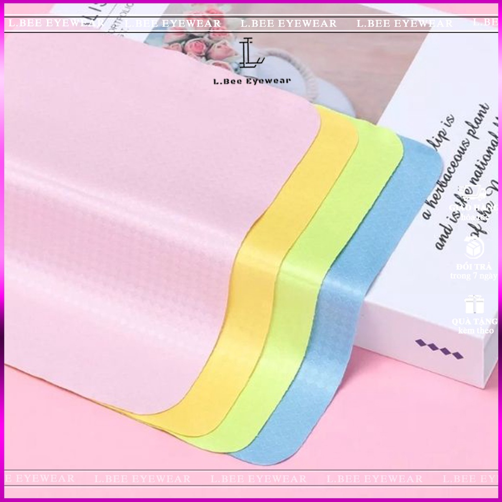 Khăn lau mắt kinh chuyên dụng cao cấp vải dày mịn L.BEE EYEWEAR tăng thời gian sử dụng của mắt kính