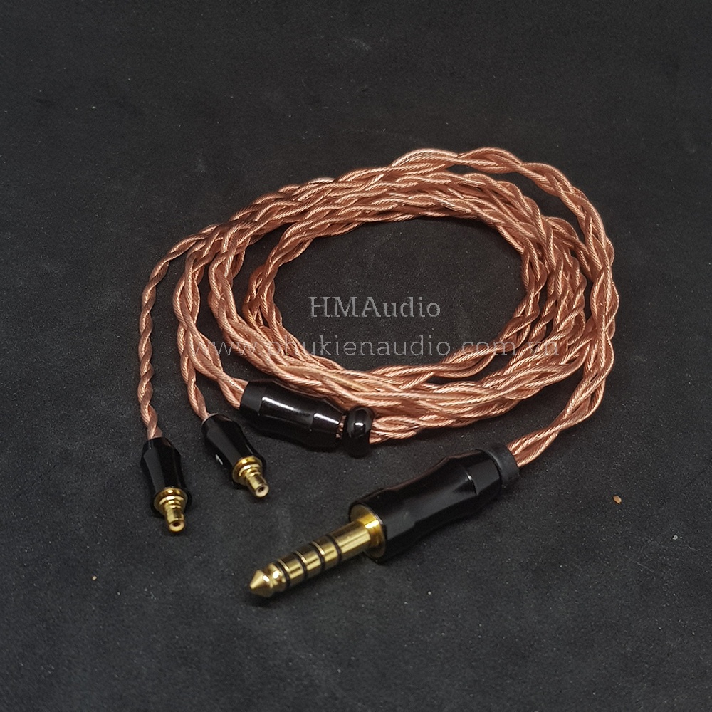 Dây tai nghe đồng OFC 1.2mm tết 4 - Sennheiser IE100/ IE400/ IE500 Pro