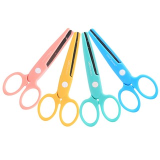 Kéo học sinh DELI, 58x134 mm, Xanh lam, Hồng - 1 cái 6023