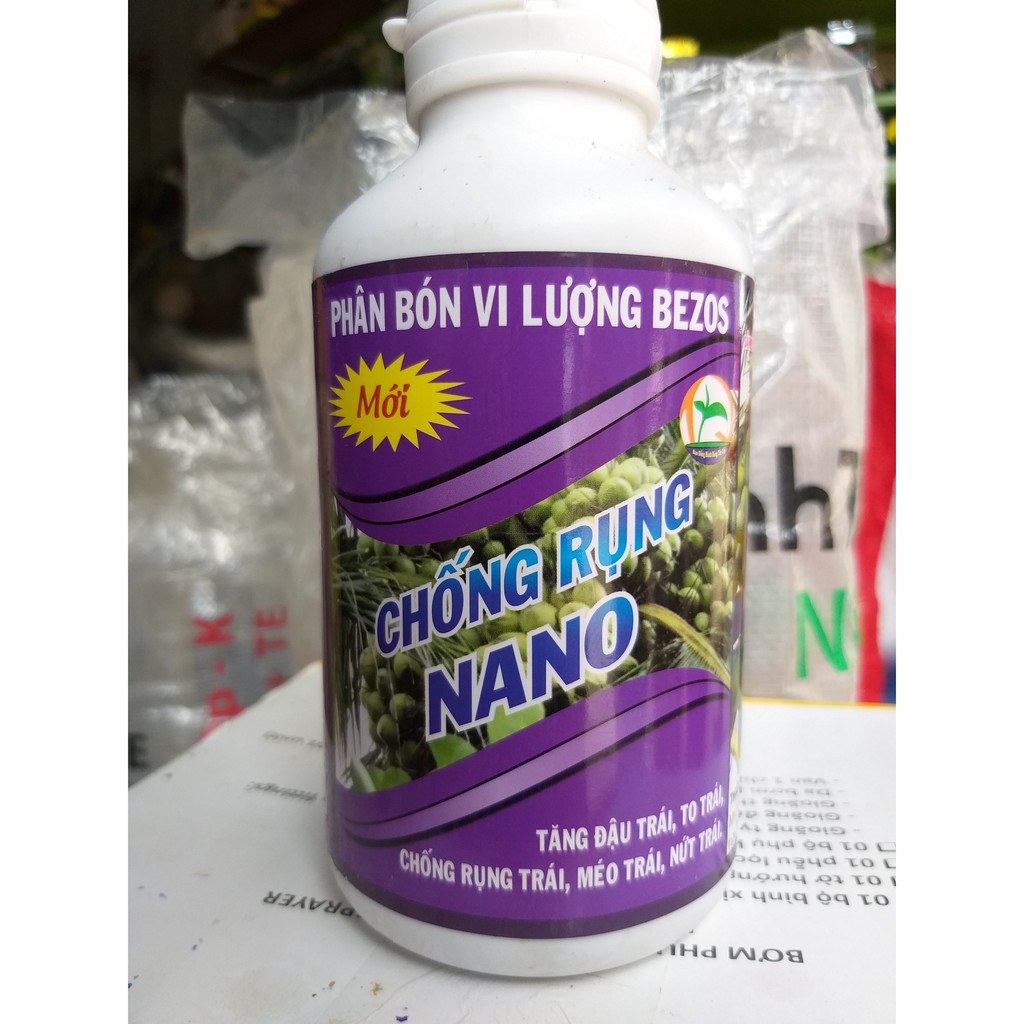 Phân Bón Vi Lượng BENZOS - Chống Rụng NANO (500ml)