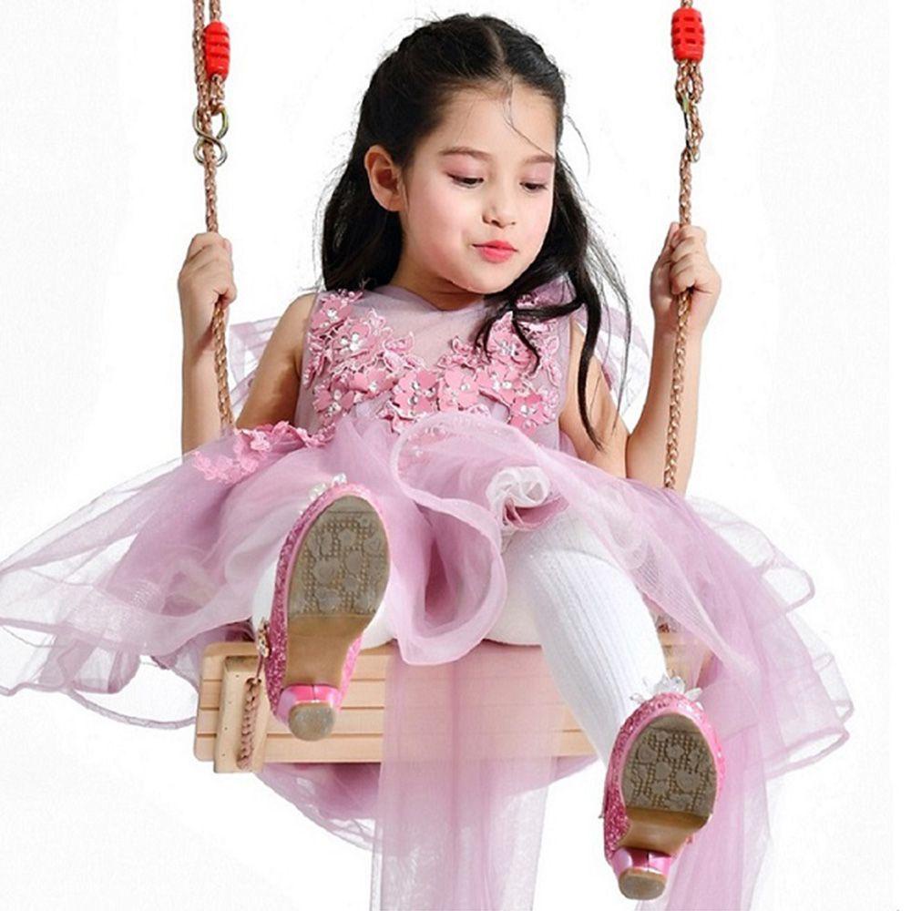 Xích Đu Dây Thừng Phẳng Mặt Gỗ Có Thể Điều Chỉnh Được 150KG Dành Cho Chơi