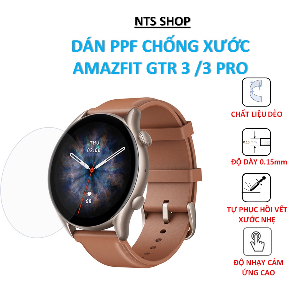 Dán PPF chống xước màn hình Amazfit GTR 3 &amp; 3 Pro