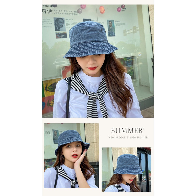 Nón Tai Bèo Kiểu Cao Bồi Hàn Quốc Thời Trang Xuân Hè Cho Nữ Dễ Phối Đồ