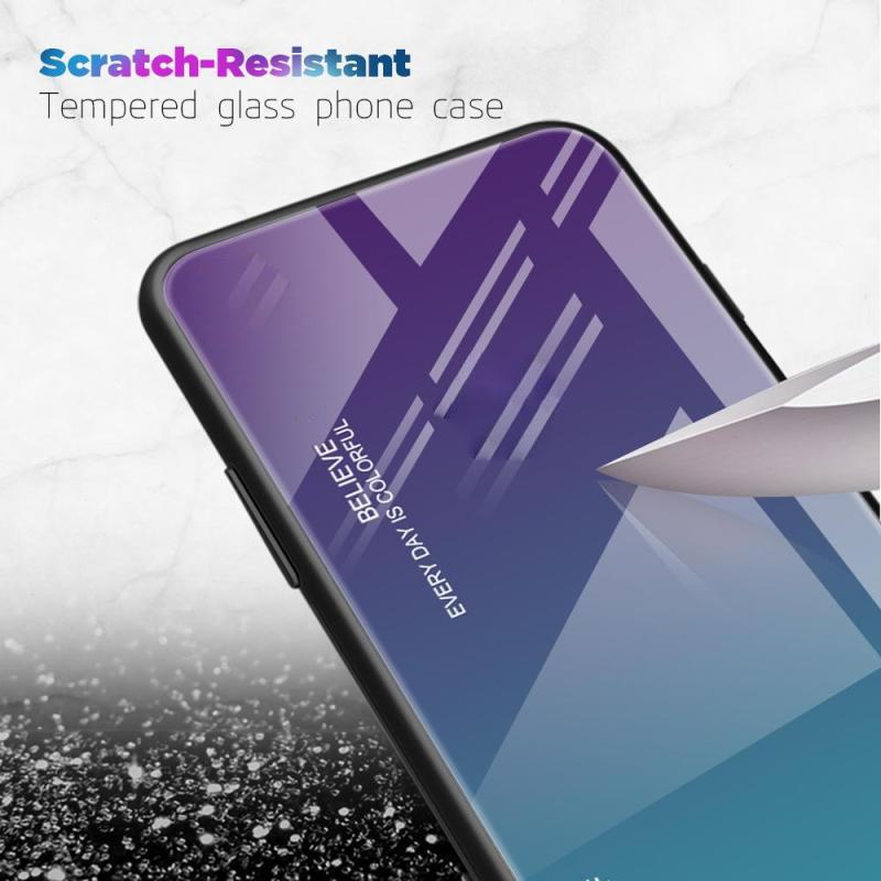 Ốp Lưng Kính Cường Lực Màu Gradient Cho Samsung Galaxy S21 Ultra S21 + Samsung S21 Plus