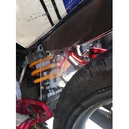 Mica Nhựa Trong Suốt Che Phuộc Sau Exciter 135 150 | WINNER | Phuộc OHLINS HTB06