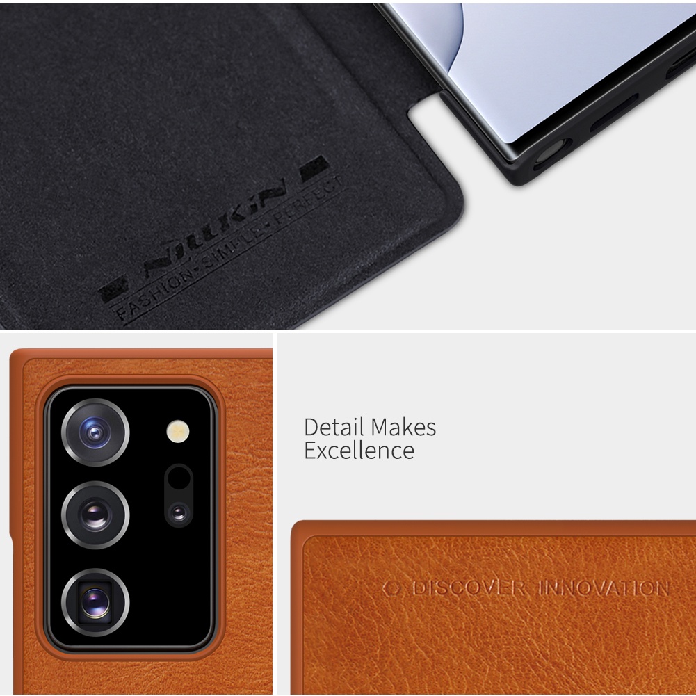 Ốp lưng Samsung Note 20 Ultra Nillkin Qin Ví bỏ túi thẻ Túi da Ốp lưng lật cho Samsung Galaxy Note20 Ultra