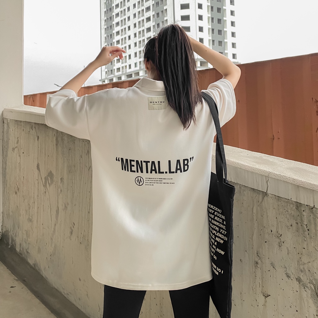 Áo Polo Cao Cấp In Nổi MENTAL® Essential Motif Polo Shirt