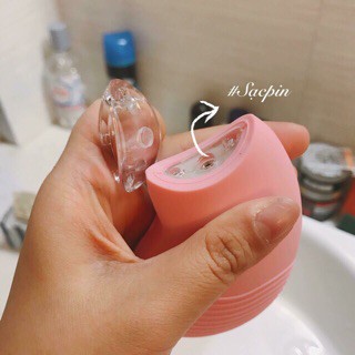 Máy massage rửa mặt đầu silicon mềm xóa mụn đầu đen Pritech