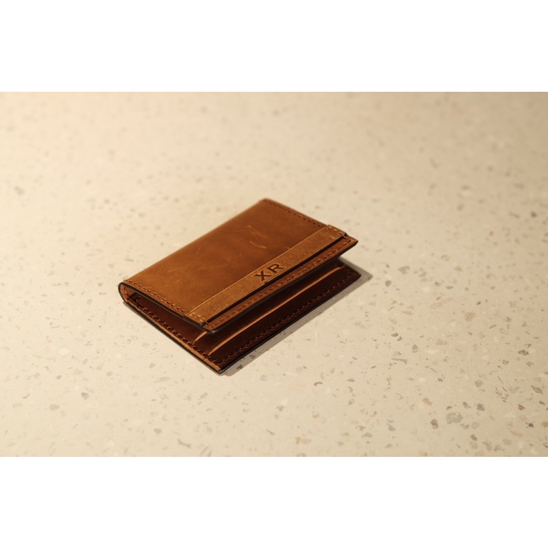 VÍ CARD DA BÒ THẬT HANDMADE