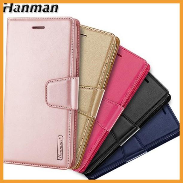 Bao da dạng ví iPhone 7 Plus/ 8 Plus (dùng chung) hiệu Hanman, có ngăn đựng thẻ tiền tiện lợi