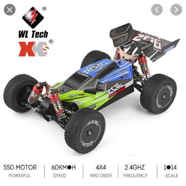 Xe ô tô địa hình điều khiển từ xa tốc độ cao Xe Wltoys XK 144001 4WD 1/14 60km/h 2.4Ghz, động cơ siêu khỏe