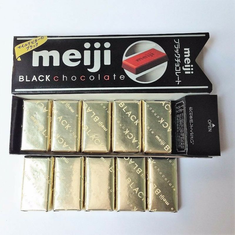 ( Hộp 10 thah) Meiji  Chocolate hộp 41gr (10 viên) milk/ black