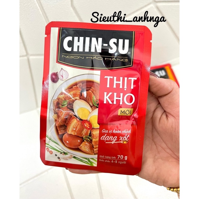 Xốt gia vị hoàn chỉnh Chin-su Thịt kho tàu/gà chiên nước mắm 7G