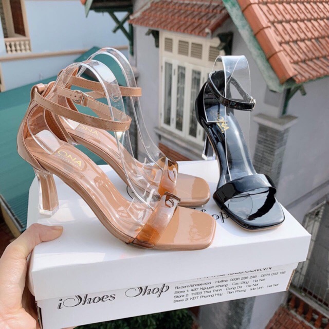 Giày sandal quai mika gót nhọn 7p (hàng đẹp) Mã H32