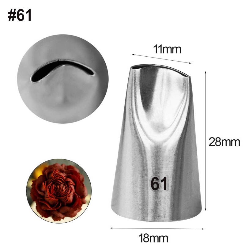 1 Cái Kích Thước Nhỏ #22 #15 #70 #Đuôi Bắt Bông Kem Trang Trí Bánh Bằng Thép Không Gỉ 199