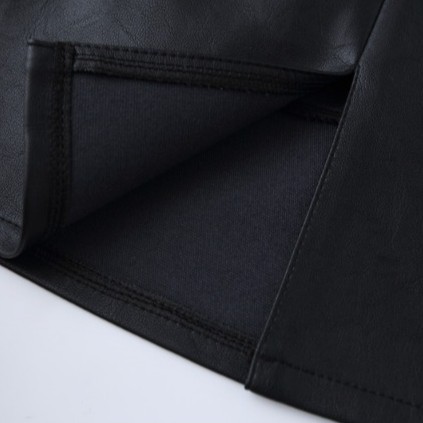 Chân váy mini da pu thiết kế xẻ tà thời trang Hàn Quốc dành cho nữ 201122 | BigBuy360 - bigbuy360.vn